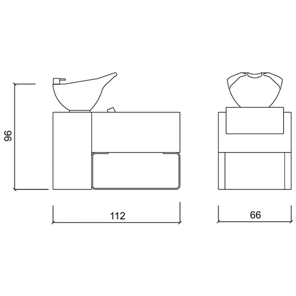 Мойка парикмахерская Gamma&Bross KUBISLED GSKU0010BZ Мойка парикмахерская Gamma&Bross KUBISLED GSKU0010BZ