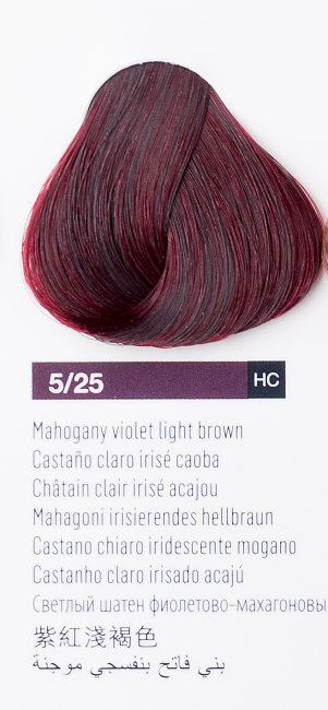 Светлый шатен фиолетово-махагоновый цвет, крем-краска LAKME CHROMA 5/25 75251 Светлый шатен фиолетово-махагоновый цвет, крем-краска LAKME CHROMA 5/25 75251
