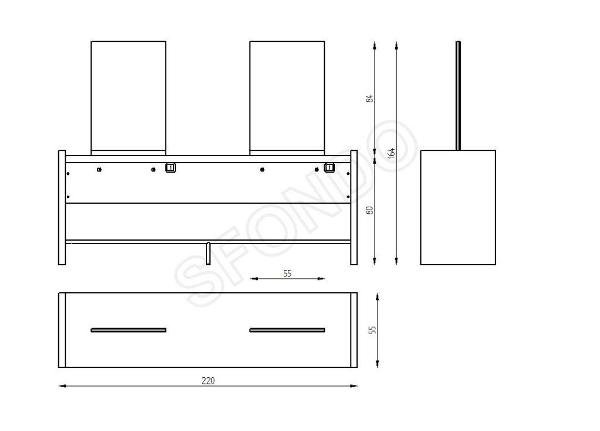 Зеркало парикмахерское Pietranera TALK 629B