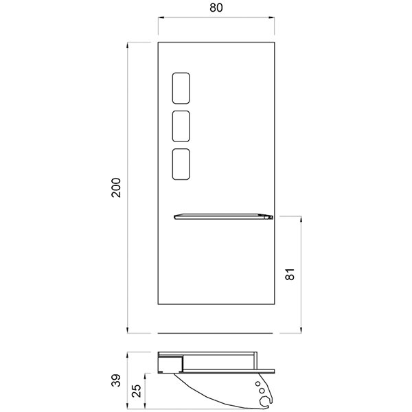 Зеркало парикмахерское Gamma&Bross ACTION GSAC0030PL/Promo