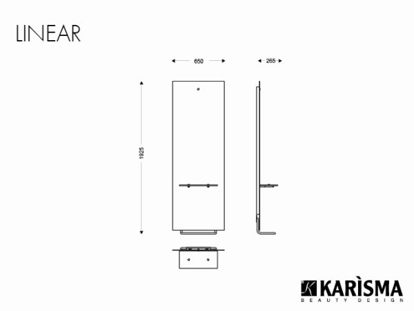 Зеркало парикмахерское Karisma LINEAR K671 Зеркало парикмахерское Karisma LINEAR K671