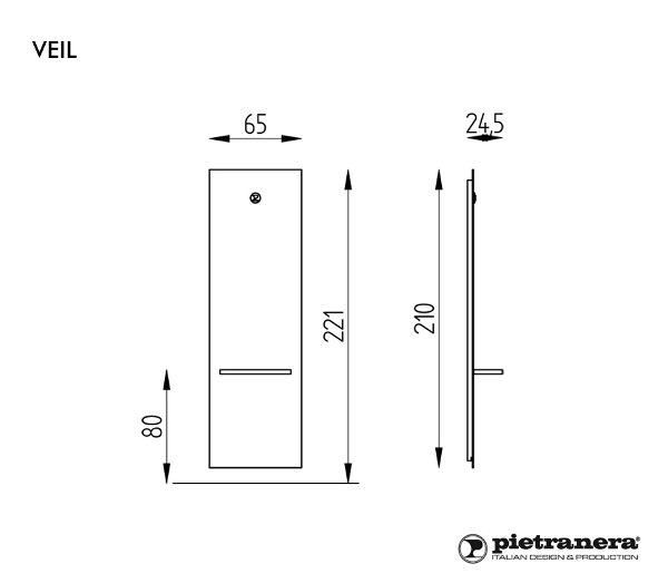 Зеркало парикмахерское Pietranera VEIL 930