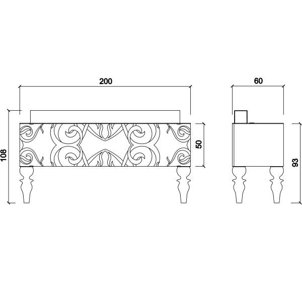 Стойка администратора Gamma&Bross MIDNIGHT DESK GAF0090RE