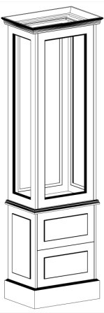 Витрина островная "Имидж Мастер" КЛАССИКА Витрина островная "Имидж Мастер" КЛАССИКА