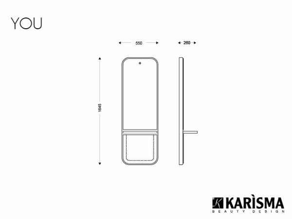 Зеркало парикмахерское Karisma YOU K615