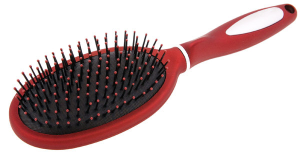 Щётка массажная TITANIA большая овальная красная 1631 Щётка массажная TITANIA большая овальная красная 1631