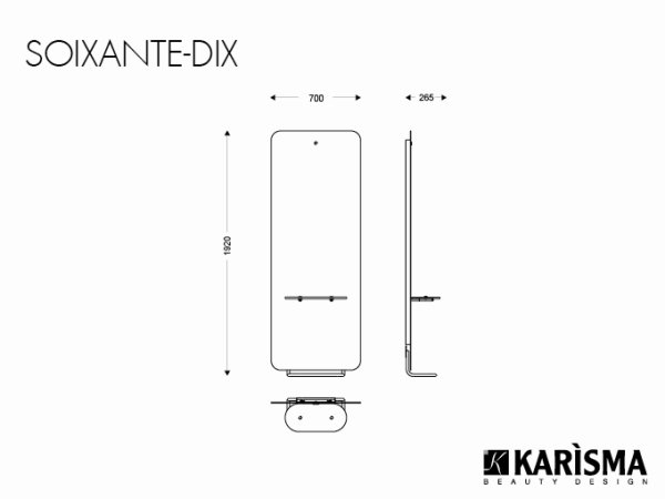 Зеркало парикмахерское Karisma SOIXANTE-DIX K681 Зеркало парикмахерское Karisma SOIXANTE-DIX K681