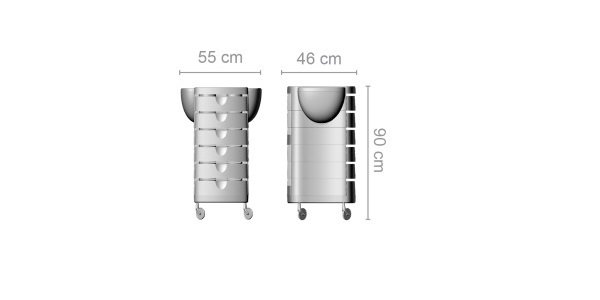 Тележка Ceriotti DUO COLOR 7234 B