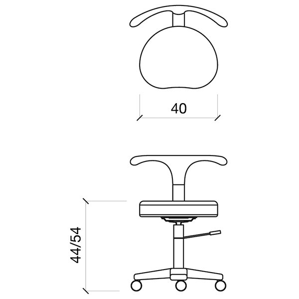 Стул Gamma&Bross TUXEDO GSP0040PE