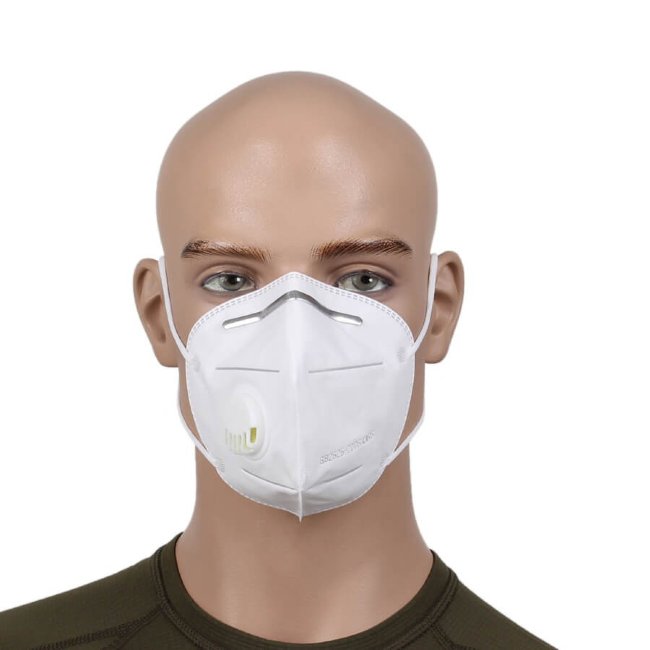 Маска-респиратор KN95, с клапаном, многослойная, класс защиты FFP2 Маска-респиратор KN95, с клапаном, многослойная, класс защиты FFP2