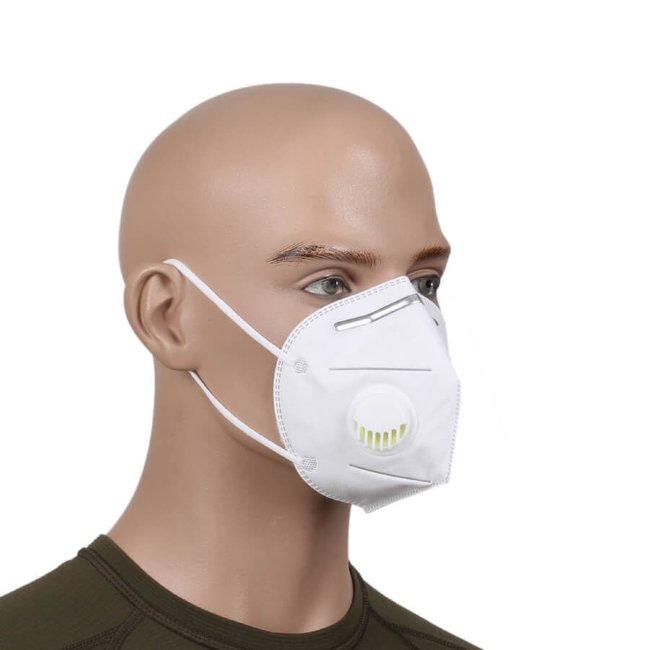 Маска-респиратор KN95, с клапаном, многослойная, класс защиты FFP2 Маска-респиратор KN95, с клапаном, многослойная, класс защиты FFP2