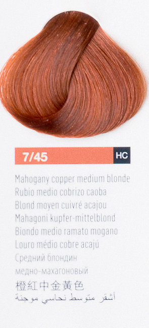 Средний блондин медно-махагоновый цвет, крем-краска LAKME CHROMA 7/45 77451 Средний блондин медно-махагоновый цвет, крем-краска LAKME CHROMA 7/45 77451
