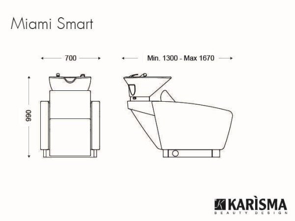 Мойка парикмахерская Karisma MIAMI SMART K8210 Мойка парикмахерская Karisma MIAMI SMART K8210