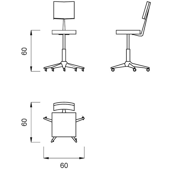 Стул Gamma&Bross ONEIDA STREAM GSP0034PE