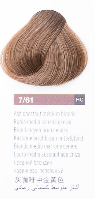 Средний блондин коричнево-пепельный цвет, крем-краска LAKME CHROMA 7/61 77611 Средний блондин коричнево-пепельный цвет, крем-краска LAKME CHROMA 7/61 77611
