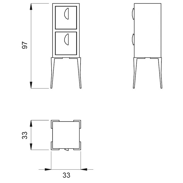 Тумба Gamma&Bross DADA GAVA005MO Тумба Gamma&Bross DADA GAVA005MO
