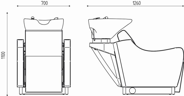 Мойка парикмахерская Pietranera WEN FIRST - RELAX 546P