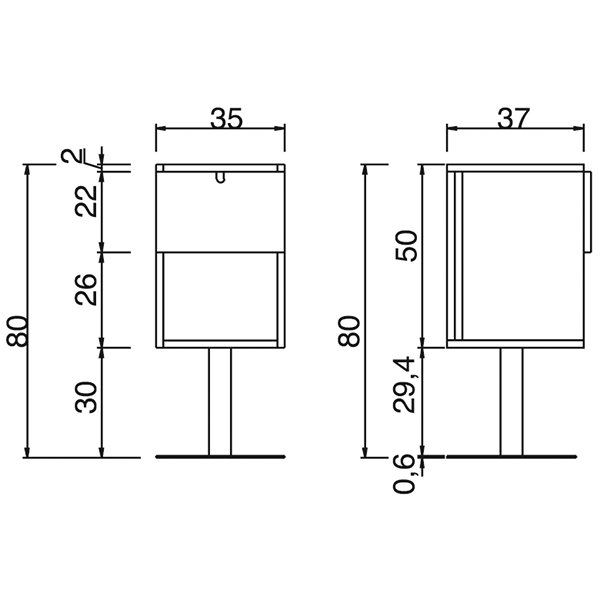 Тумба Gamma&Bross EZO GSEZ001C2 Тумба Gamma&Bross EZO GSEZ001C2