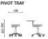 Стул Pietranera PIVOT TRAY 194 Стул Pietranera PIVOT TRAY 194