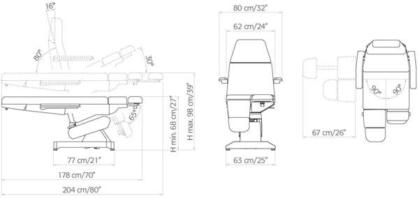 Кресло педикюрное LEMI PODO 3 203 White + 208M Кресло педикюрное LEMI PODO 3 203 White + 208M