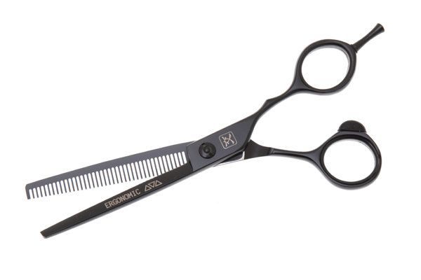 Ножницы филировочные Katachi Black Ergonomic 6.0" (40 зубцов) K31640 Ножницы филировочные Katachi Black Ergonomic 6.0" (40 зубцов) K31640