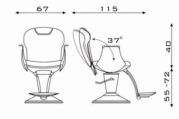 Мужское кресло Pietranera TATU' OPTIMA 599B.17s