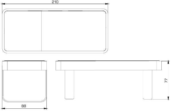 Кушетка массажная LEMI SPA GLAM 150 RN Кушетка массажная LEMI SPA GLAM 150 RN