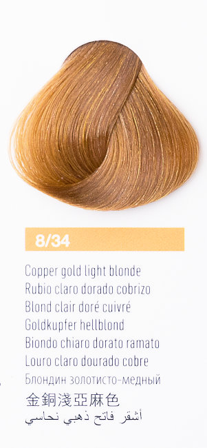 Блондин золотисто-медный цвет, крем-краска LAKME CHROMA 8/34 78341 Блондин золотисто-медный цвет, крем-краска LAKME CHROMA 8/34 78341
