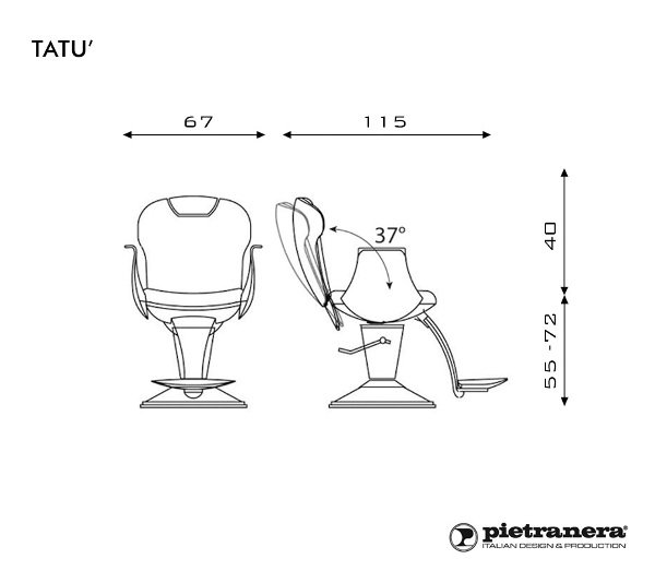 Мужское кресло Pietranera TATU' 599.17s