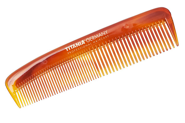 Расчёска карманная TITANIA желто-коричневая 1810/8 Расчёска карманная TITANIA желто-коричневая 1810/8
