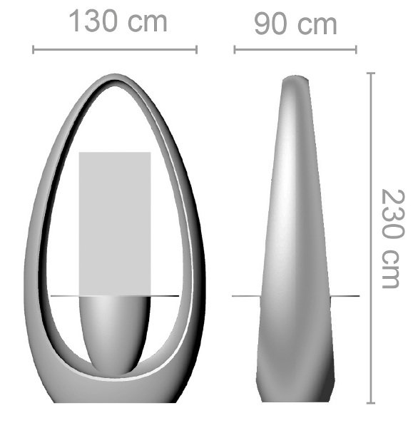 Зеркало парикмахерское Ceriotti O'CLOCK P9845