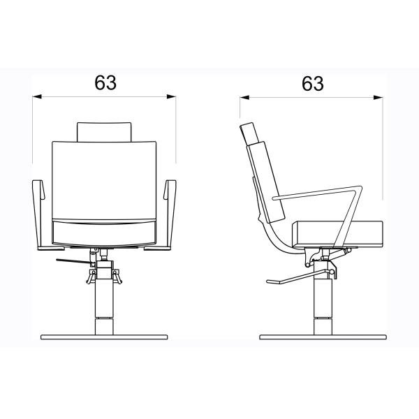 Кресло парикмахерское Gamma&Bross SKERAIOTIS GCOT000PO