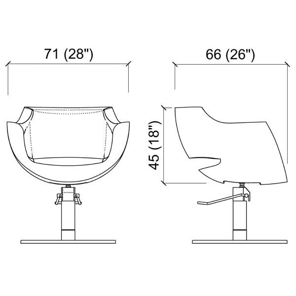 Кресло парикмахерское Gamma&Bross CLUST GSCB001PN/Promo