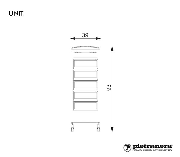 Тележка Pietranera UNIT 126.01 Тележка Pietranera UNIT 126.01