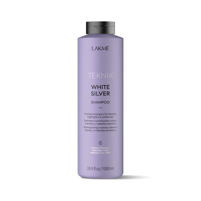 Тонирующий шампунь для нейтрализации желтого оттенка волос LAKME WHITE SILVER SHAMPOO 1000 мл 44011 Тонирующий шампунь для нейтрализации желтого оттенка волос LAKME WHITE SILVER SHAMPOO 1000 мл 44011
