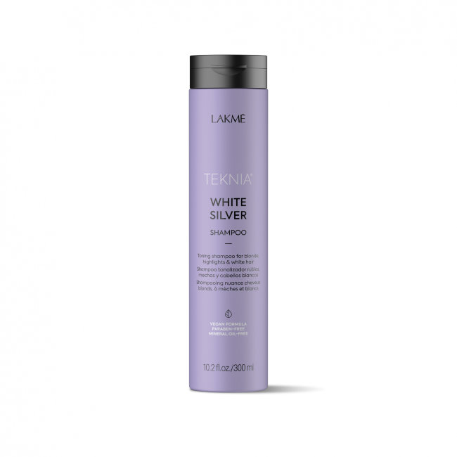 Тонирующий шампунь для нейтрализации желтого оттенка волос LAKME WHITE SILVER SHAMPOO 300 мл 44012 Тонирующий шампунь для нейтрализации желтого оттенка волос LAKME WHITE SILVER SHAMPOO 300 мл 44012
