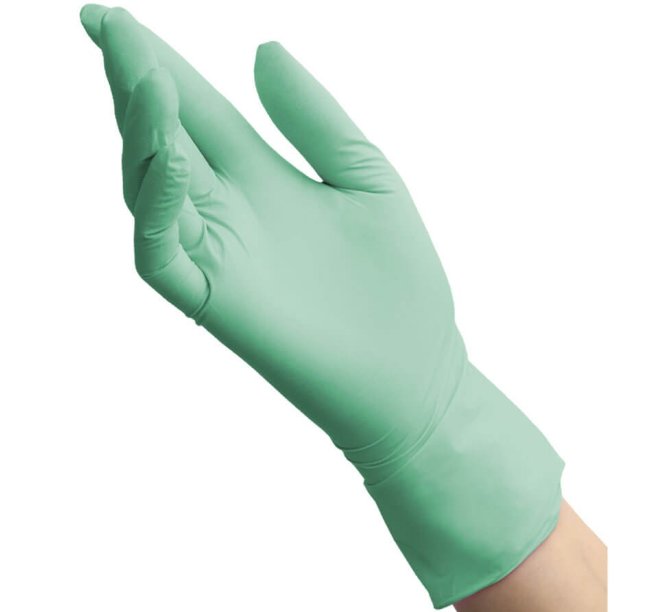 Перчатки нитриловые Benovy, зелёные, размер XS, (100 шт, 50 пар) Перчатки нитриловые Benovy, зелёные, размер XS, (100 шт, 50 пар)