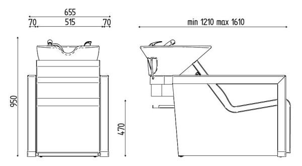 Мойка парикмахерская Karisma BE AXOLUTE RELAX K6412 Мойка парикмахерская Karisma BE AXOLUTE RELAX K6412