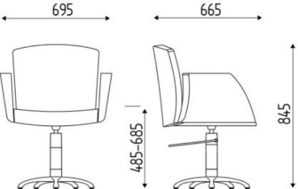 Кресло парикмахерское Karisma MOOD K22.7R Кресло парикмахерское Karisma MOOD K22.7R