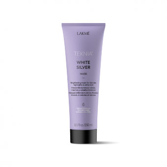 Тонирующая маска для нейтрализации желтого оттенка волос LAKME WHITE SILVER MASK 250 мл 44022