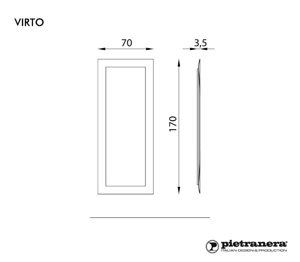 Зеркало парикмахерское Pietranera VIRTO 927.A