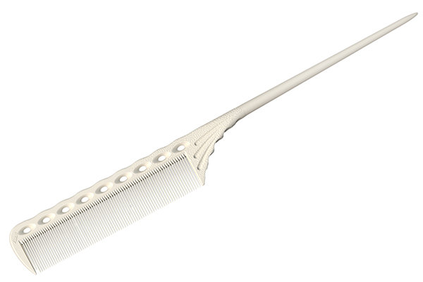 Расчёска с хвостиком с усиленным обушком Y.S.PARK белая YS-115 white Расчёска с хвостиком с усиленным обушком Y.S.PARK белая YS-115 white