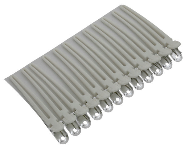 Зажимы Sibel белые алюминий+пластик 10 см 934073301