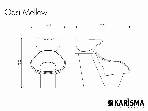 Мойка парикмахерская Karisma OASI MELLOW K50.19 Мойка парикмахерская Karisma OASI MELLOW K50.19