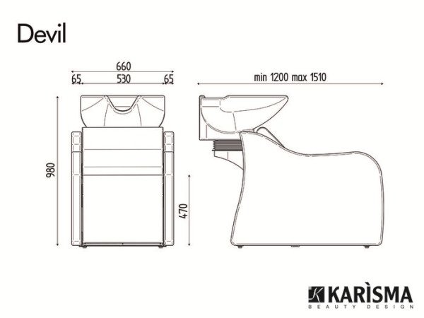 Мойка парикмахерская Karisma DEVIL K7410 Мойка парикмахерская Karisma DEVIL K7410