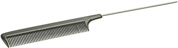Расчёска с металлическим хвостиком TITANIA с частыми зубчиками черная 1806/2 Расчёска с металлическим хвостиком TITANIA с частыми зубчиками черная 1806/2