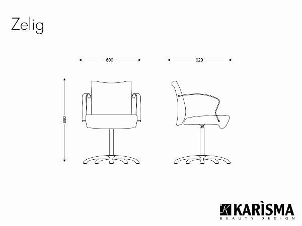 Кресло парикмахерское Karisma ZELIG K12.7R Кресло парикмахерское Karisma ZELIG K12.7R