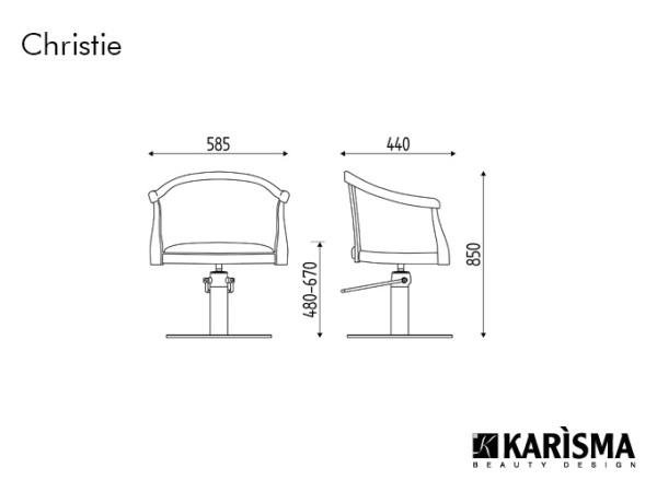 Кресло парикмахерское Karisma CHRISTIE K40.19L Кресло парикмахерское Karisma CHRISTIE K40.19L