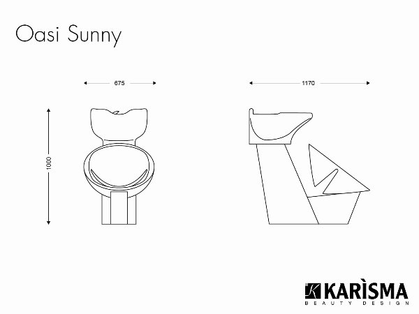 Мойка парикмахерская Karisma OASI SUNNY K534 Мойка парикмахерская Karisma OASI SUNNY K534