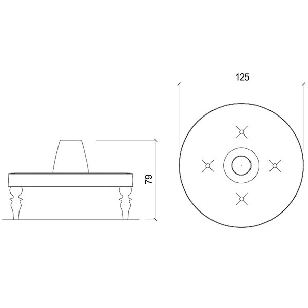 Пуф Gamma&Bross ROUND TUFFET GRTA002DI Пуф Gamma&Bross ROUND TUFFET GRTA002DI